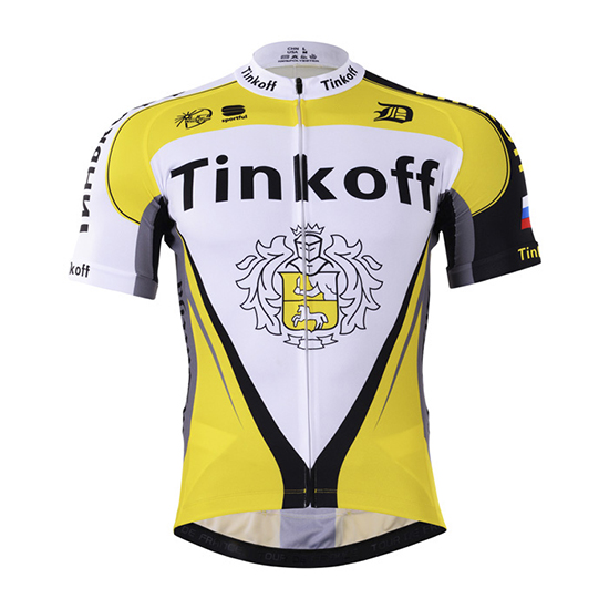 Maglia Tinkoff Manica Corta 2017 giallo